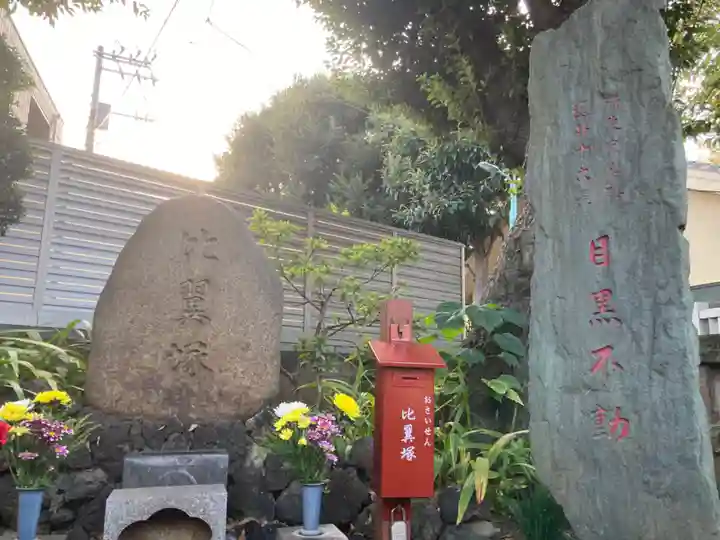 比翼塚(目黒不動尊)の塔