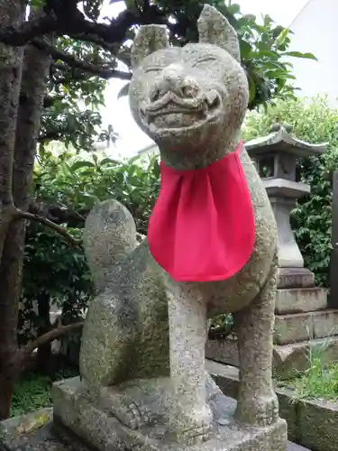 岡山神社の狛犬