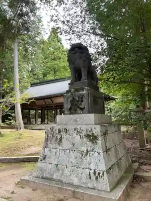 野田神社の狛犬