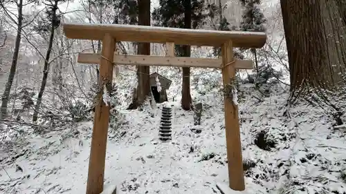 戸隠神社九頭龍社の鳥居