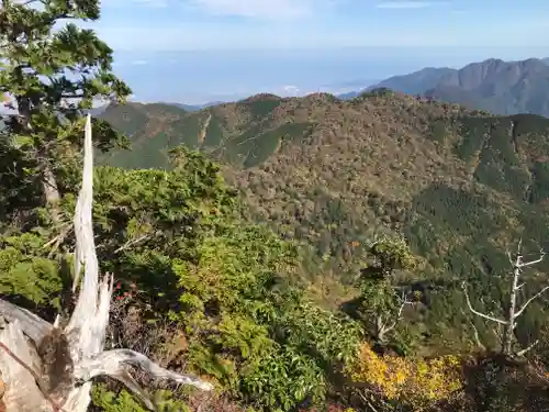 石鎚神社頂上社の景色