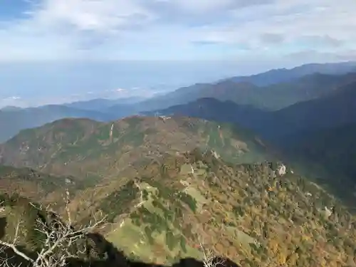 石鎚神社頂上社の景色