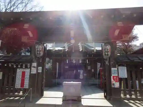 下谷神社の山門・神門