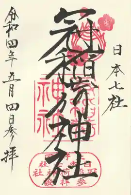 丸文字も良いけど、通常御朱印の格好いいのも好き