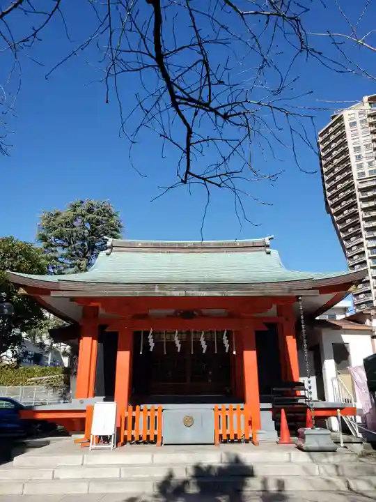 麻布氷川神社の本殿・本堂