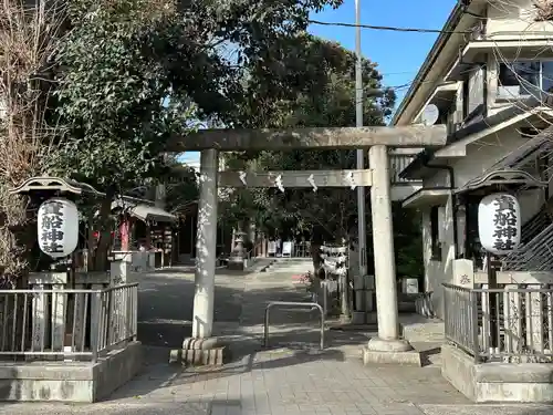 品川貴船神社の鳥居