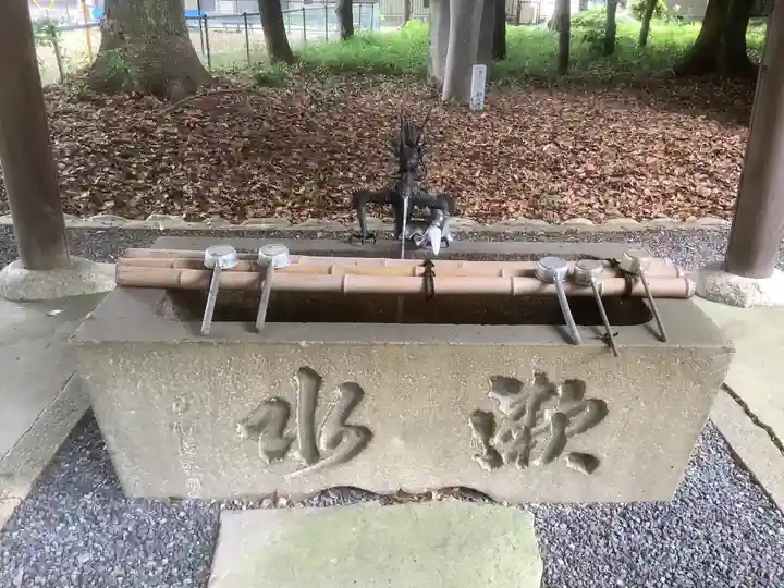 神明社(外坪神明社)の手水舎