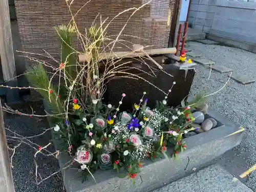 上尾御嶽神社の手水