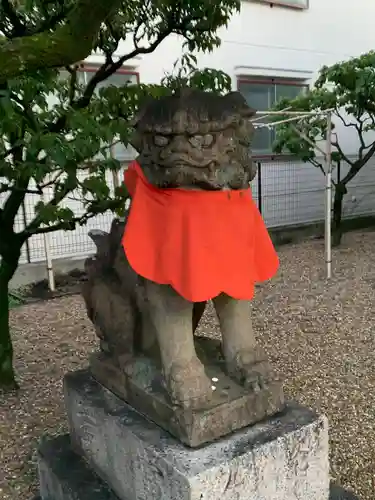 堤根神社の狛犬