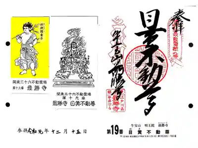 関東三十六不動19番札所　最勝寺　目黄不動尊