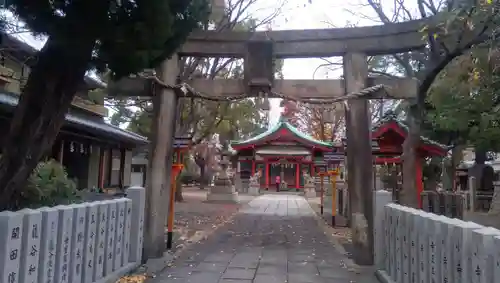 西長洲八幡神社の鳥居