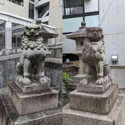 白金氷川神社の狛犬