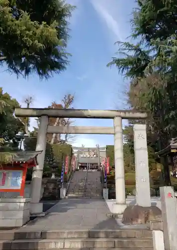 中野沼袋氷川神社の鳥居