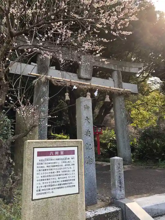 八所神社の鳥居
