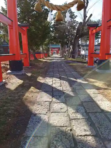 生島足島神社の景色