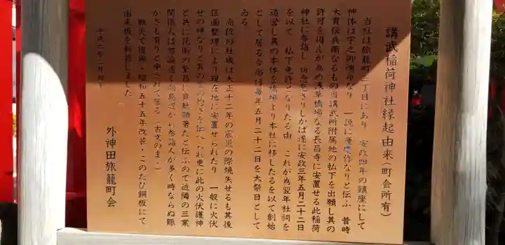 講武稲荷神社の歴史