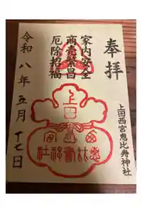 上田大神宮の御朱印
