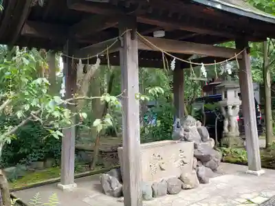 大木白山社の手水舎