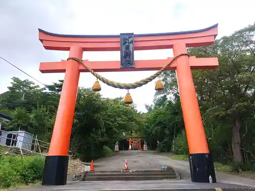 虻田神社の鳥居