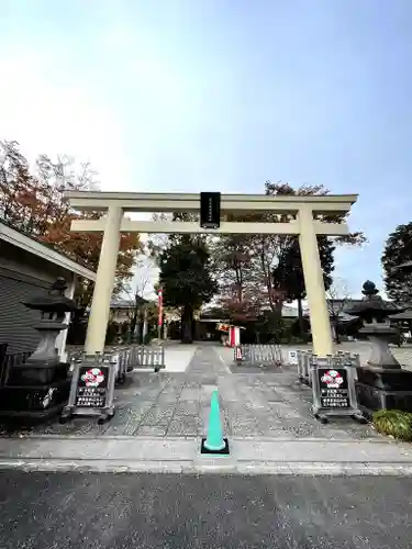 阿豆佐味天神社 立川水天宮の鳥居