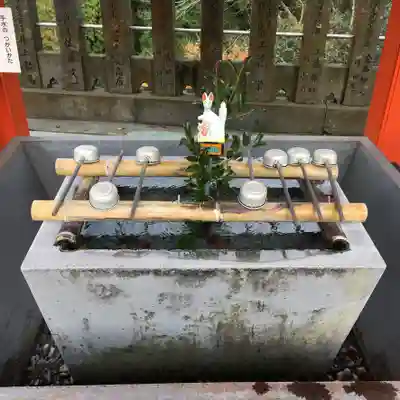 扇森稲荷神社の手水舎