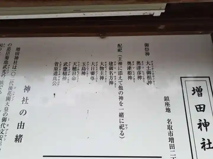 増田神社の歴史