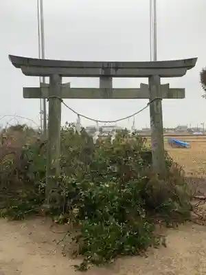 澳津社(一色森山)の鳥居