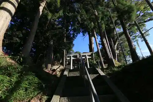 阿久津「田村神社」（郡山市阿久津町）旧社名：伊豆箱根三嶋三社の鳥居