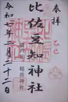 比佐豆知神社の御朱印