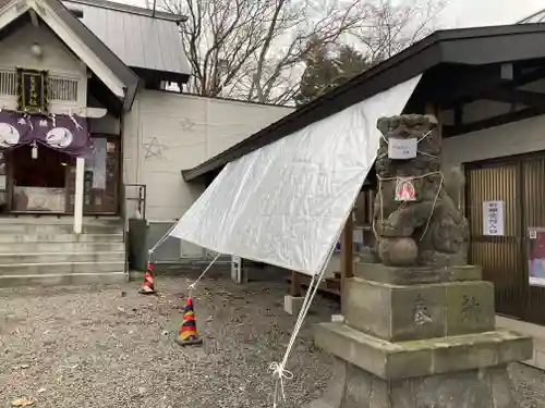 星置神社の狛犬