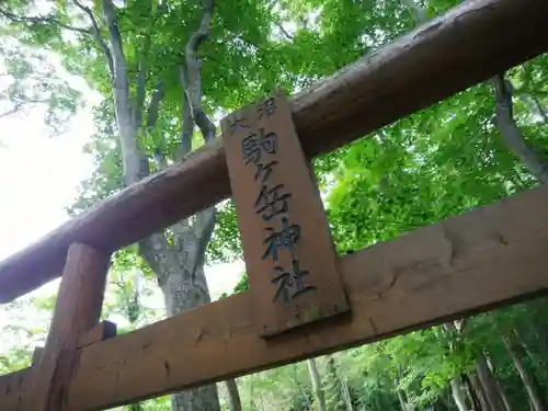 大沼駒ケ岳神社の鳥居