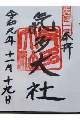 能登国一宮
令和元年11月19日参拝