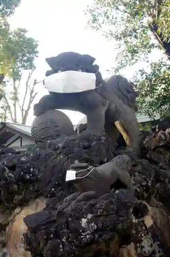 お三の宮日枝神社の狛犬