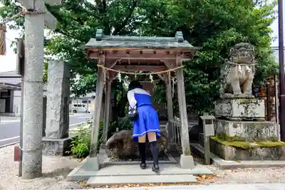 立虫神社の手水舎