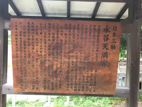 永谷天満宮の歴史