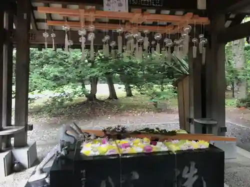 帯廣神社の手水