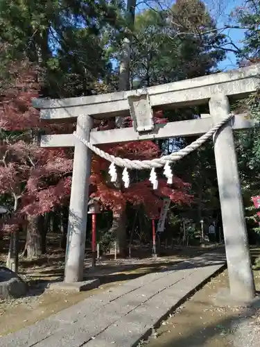 間々田八幡宮の鳥居