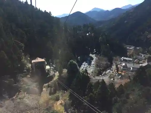 身延山奥之院思親閣の景色