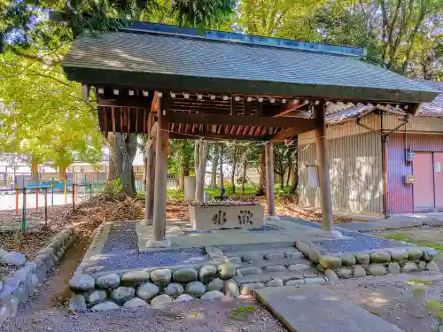 神明社（外坪神明社）の手水舎