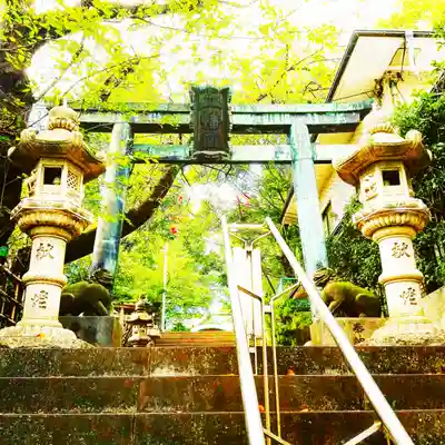 市谷亀岡八幡宮の鳥居