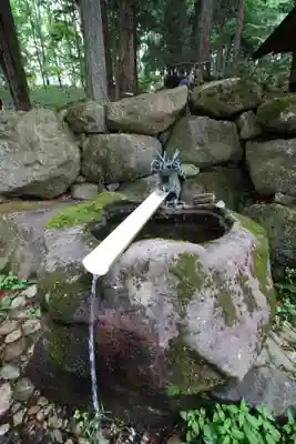 戸隠神社火之御子社の手水舎