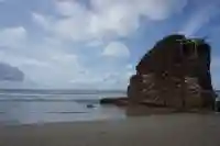 稲佐の浜 弁天島の景色