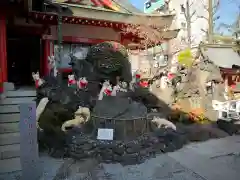 京濱伏見稲荷神社の狛犬