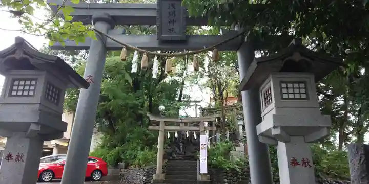 多摩川浅間神社の鳥居