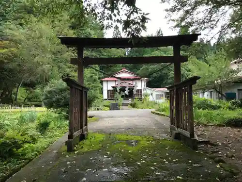 波宇志別神社里宮の鳥居