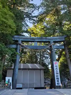 諏訪大社の鳥居