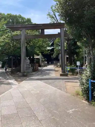 荏原神社の鳥居