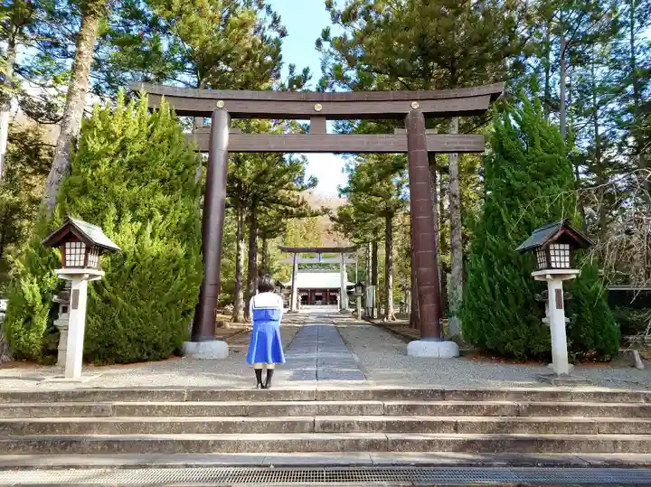 山梨縣護國神社の鳥居