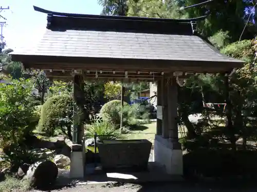 家山八幡宮の手水