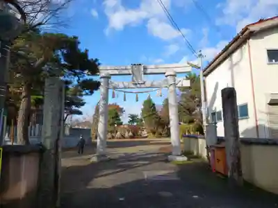 三条八幡宮の鳥居